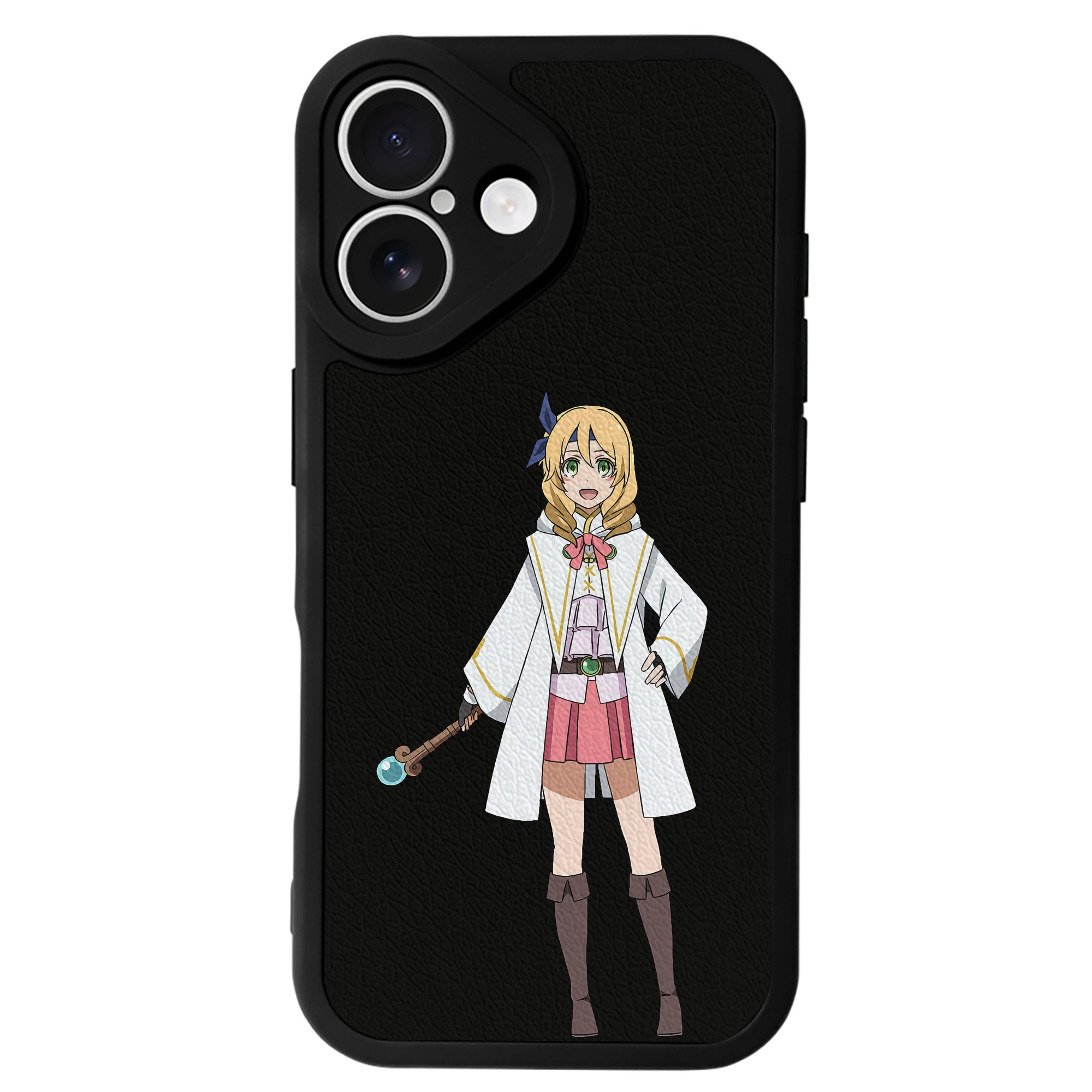 （画像用） 転スラ Regarding Reincarnated to Slime 【iPhone 16シリーズ対応】シリコンスマホケース（レザー調） 材質：シリコン